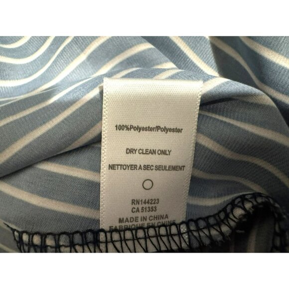 Bishop + Young Dakota Silky Black Striped V Neck Racerback Top Sz S Trendy - Picture 8 of 9